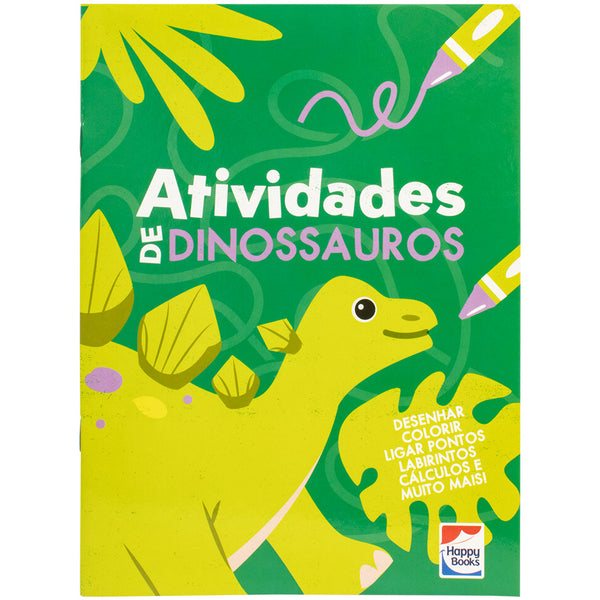 Capa do livro Atividades de Dinossauros: Verde, de Little Pearl Books