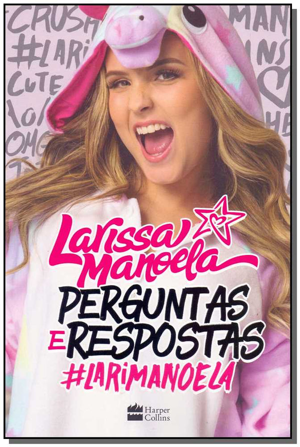 Capa do livro Perguntas e Respostas #larimanoela, de Larissa Manoela