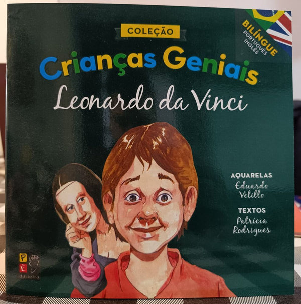 Capa do livro Crianças Geniais - Leonardo da Vinci, de Patricia Rodrigues
