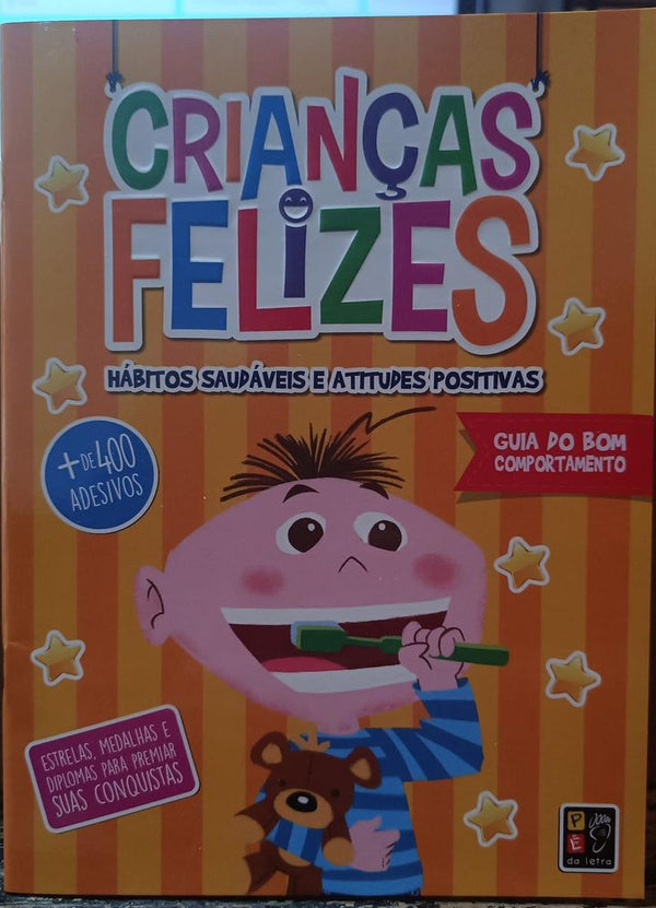 Capa do livro Crianças Felizes - Guia do Bom Comportamento, de Editora Pe na Letra