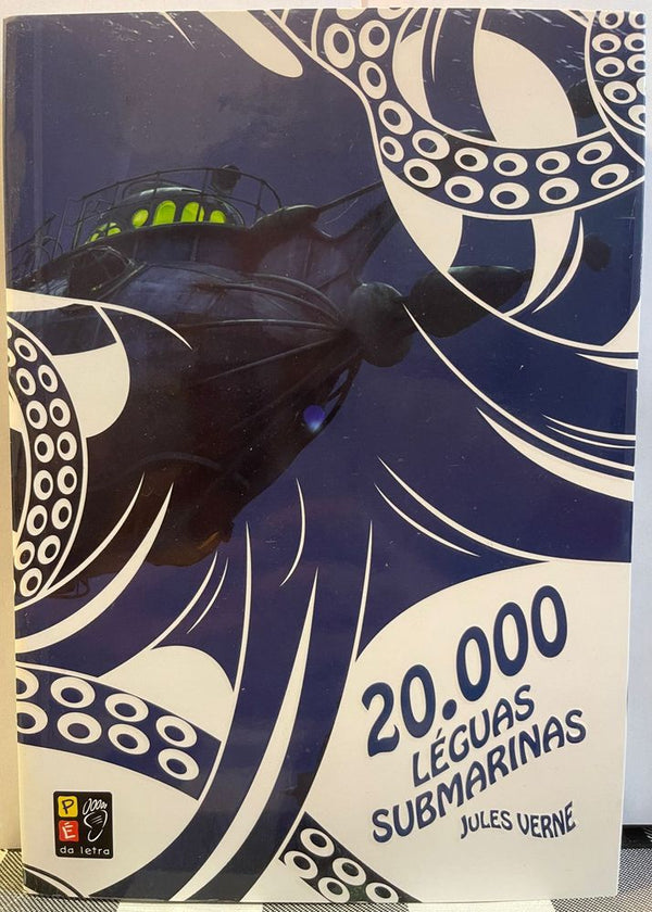 Capa do livro 20.000 Léguas Submarinas, de Julio Verne