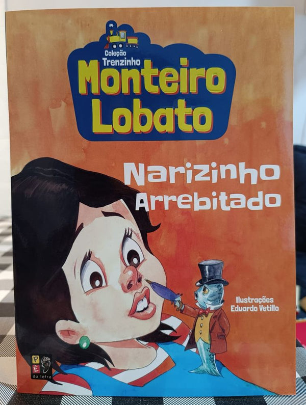 Capa do livro Monteiro Lobato - Narizinho Arrebitado (Trenzinho), de Editora Pe na Letra