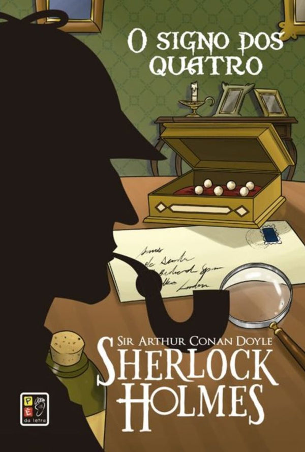 Capa do livro Sherlock Holmes - O Signo dos Quatro Capa Dura, de Editora Pe na Letra