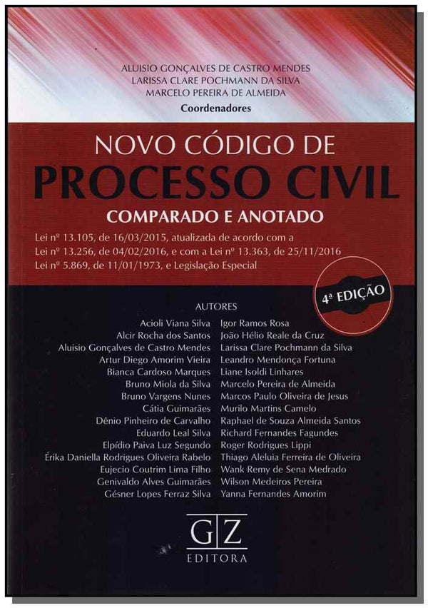 Capa do livro Novo Código de Processo Civil - 04ed/17, de Mendes ; Silva ; Almeida (org.)