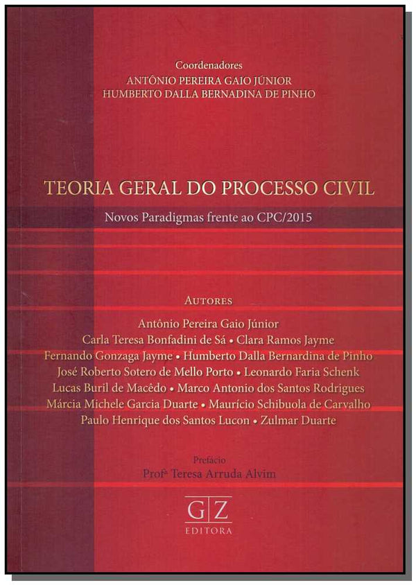 Capa do livro Teoria Geral do Processo Civil - 01ed/18, de Antonio Pereira Gaio Junior