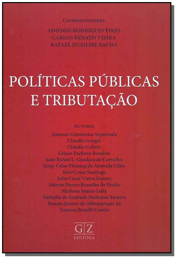 Capa do livro Políicas Púlicas e Tributação, de Sepulveda; Gurgel; Calisto; Bomfim