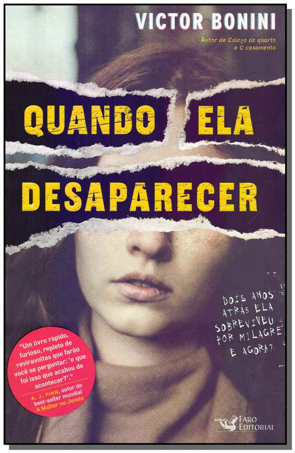 Capa do livro Quando Ela Desaparecer, de Victor Bonini