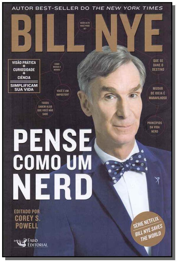 Capa do livro Pense Como um Nerd, de Bill Nye