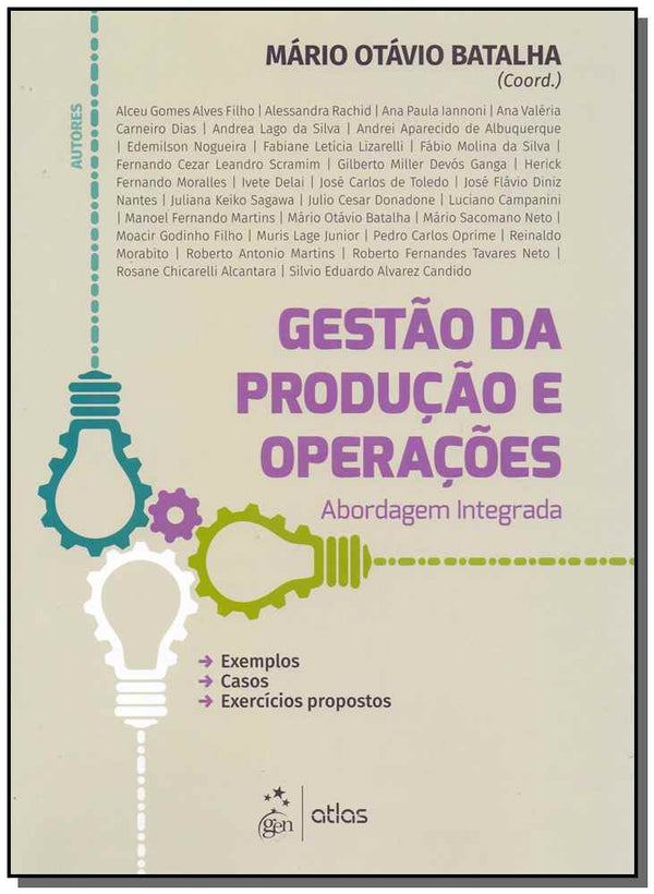 Capa do livro Gestão da Produção e Operações - Abordagem Integrada, de Mario Batalha