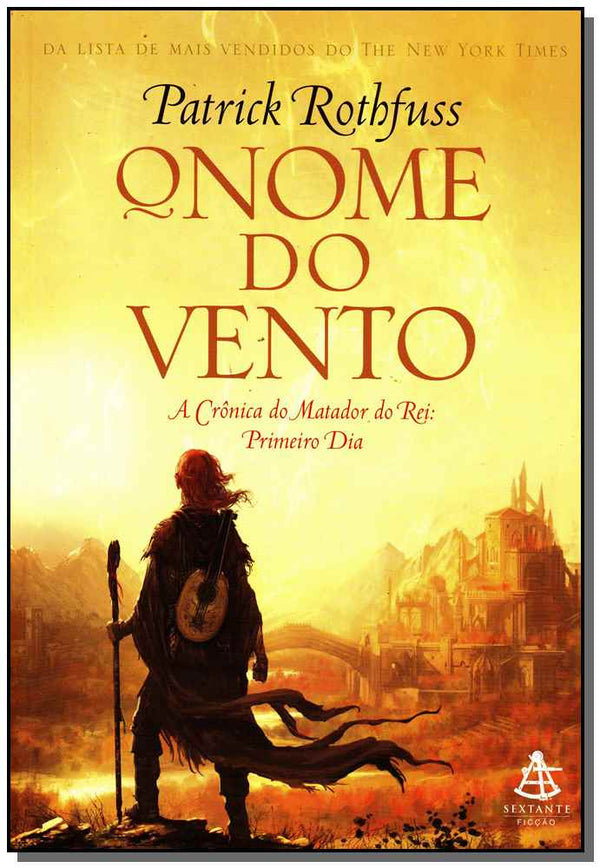 Capa do livro O Nome do Vento, de Patrick Rothfuss