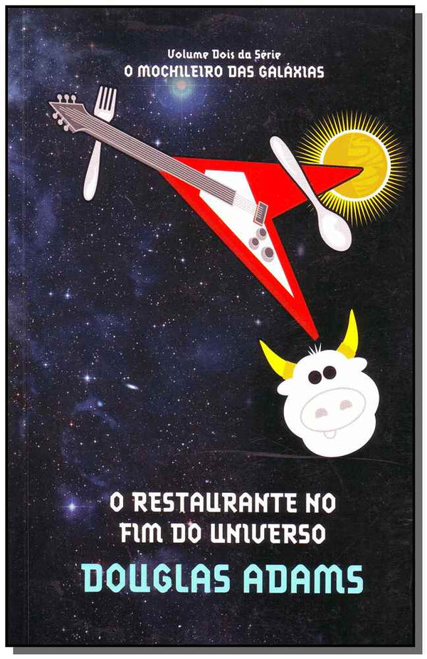 Capa do livro O Restaurante no Fim do Universo, de Douglas Adams
