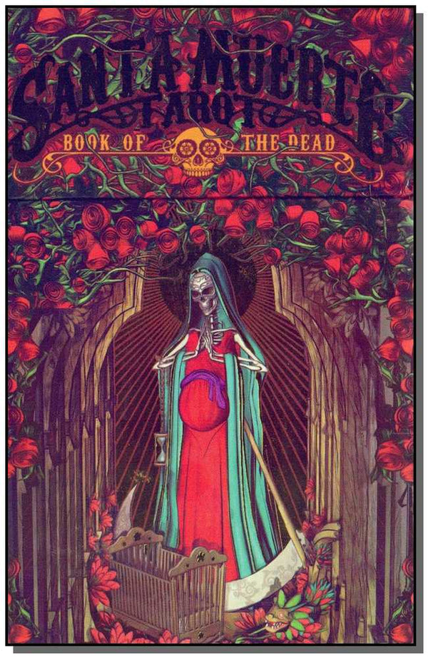Capa do livro Santa Muerte Tarot, de Massimiliano Filadoro