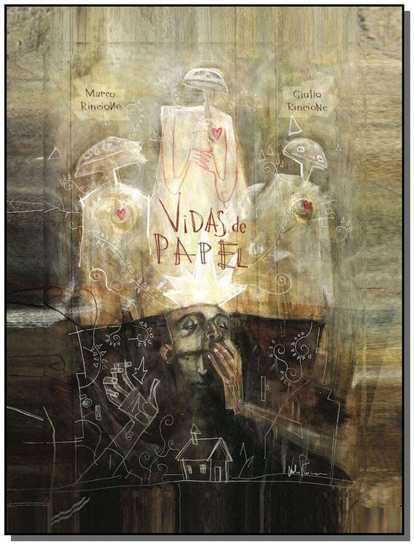 Capa do livro Vidas de Papel, de Marco Rincione, Giulio Rincione