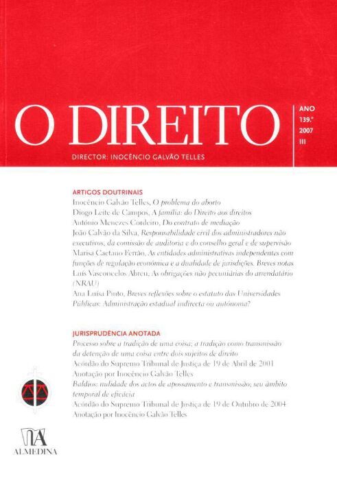 Direito - Ano 139 - N. III, o