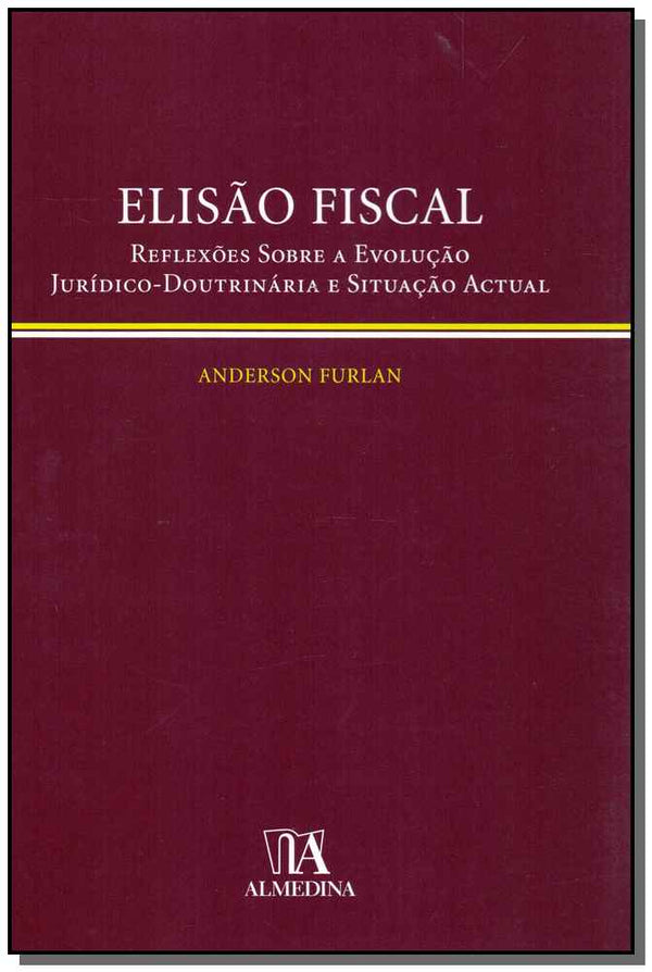 Capa do livro Elisão Fiscal, de Anderson Furlan
