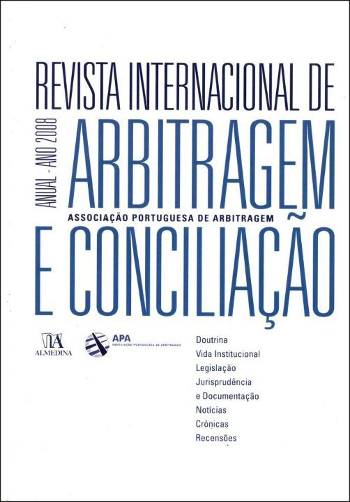Capa do livro Rev. Intern. de Arbitragem Ano I, de Associacao Port. de Arbitragem