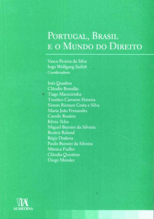 Capa do livro Portugal, Brasil e o Mundo do Direito, de Vasco Pereira da Silva