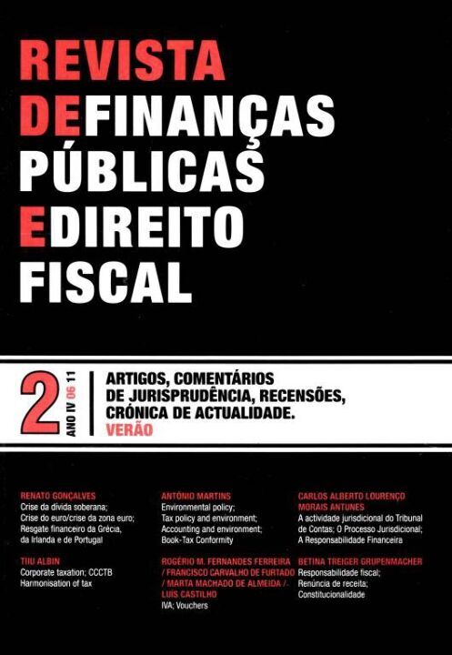 Capa do livro Revista de Finanças Públicas e Direito Fiscal - Ano IV - Nº 2 - 01ed/11, de Ideff