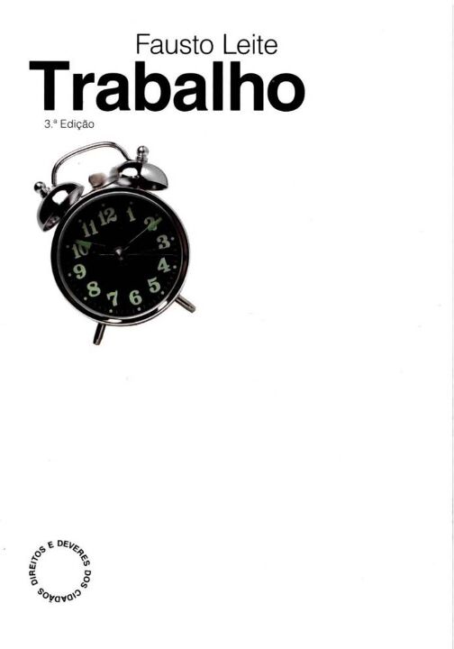 Capa do livro Trabalho - (Almedina), de Fausto Leite