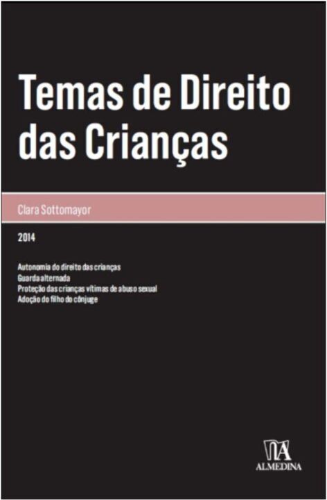 Capa do livro Temas de Direito das Crianças, de Maria Clara Sottomayor