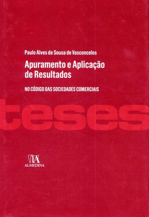 Capa do livro Apuramento e Aplicação de Resultados, de Paulo Alves de Sousa Vasconcelos