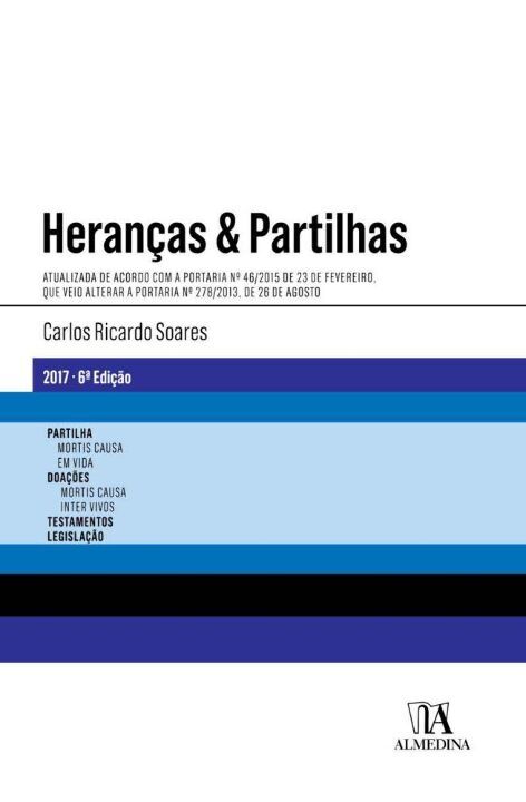 Capa do livro Heranças e Partilhas, de Carlos Ricardo Sousa Soares