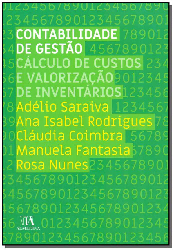 Capa do livro Contabilidade de Gestão, de Saraiva; Rodrigues; Coimbra; Fantasia