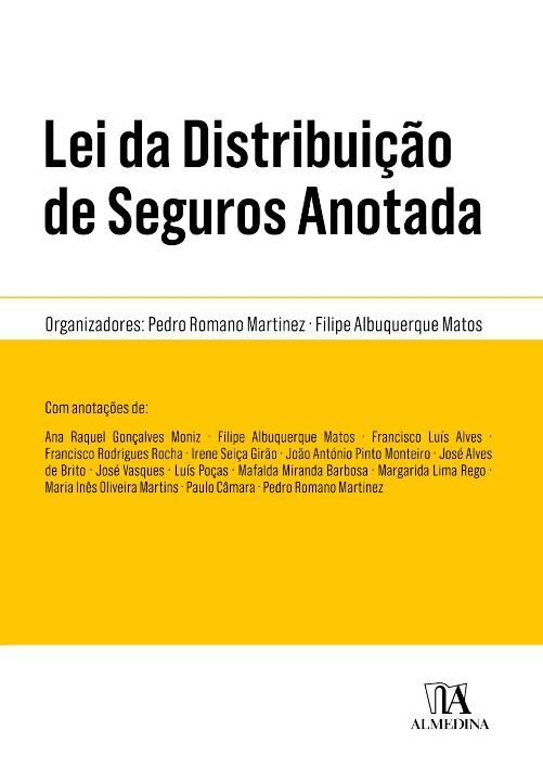 Capa do livro Lei das Distribuição de Seguros Anotada, de Pedro Romano Martinez
