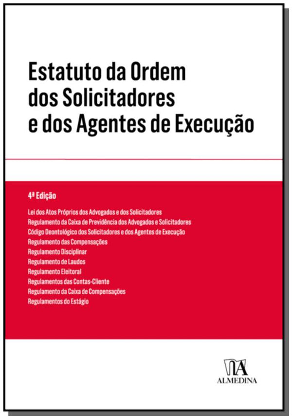 Capa do livro Estatuto da Ordem dos Solicitadores e dos Agentes de Execução - 04ed/19, de Almedina