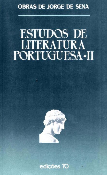 Capa do livro Estudos Literatura Portuguesa - II, de Jorge de Sena