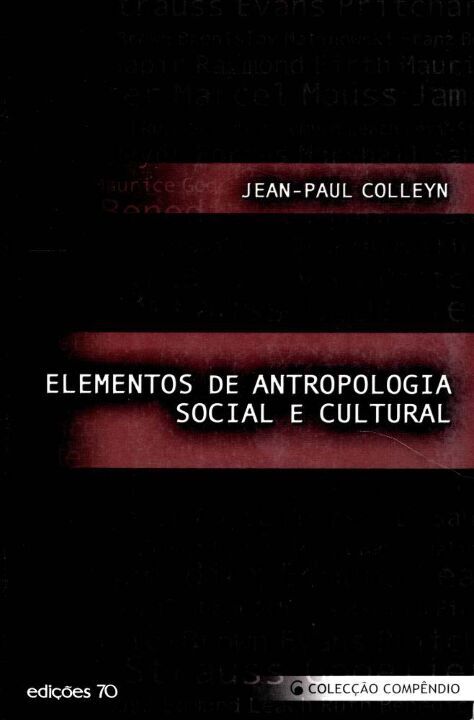 Capa do livro Elementos de Antropologia Social e Cultural, de Jean-Paul Colleyn
