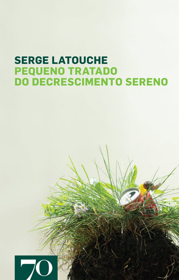 Capa do livro Pequeno Tratado do Decrescimento, de Serge Latouche