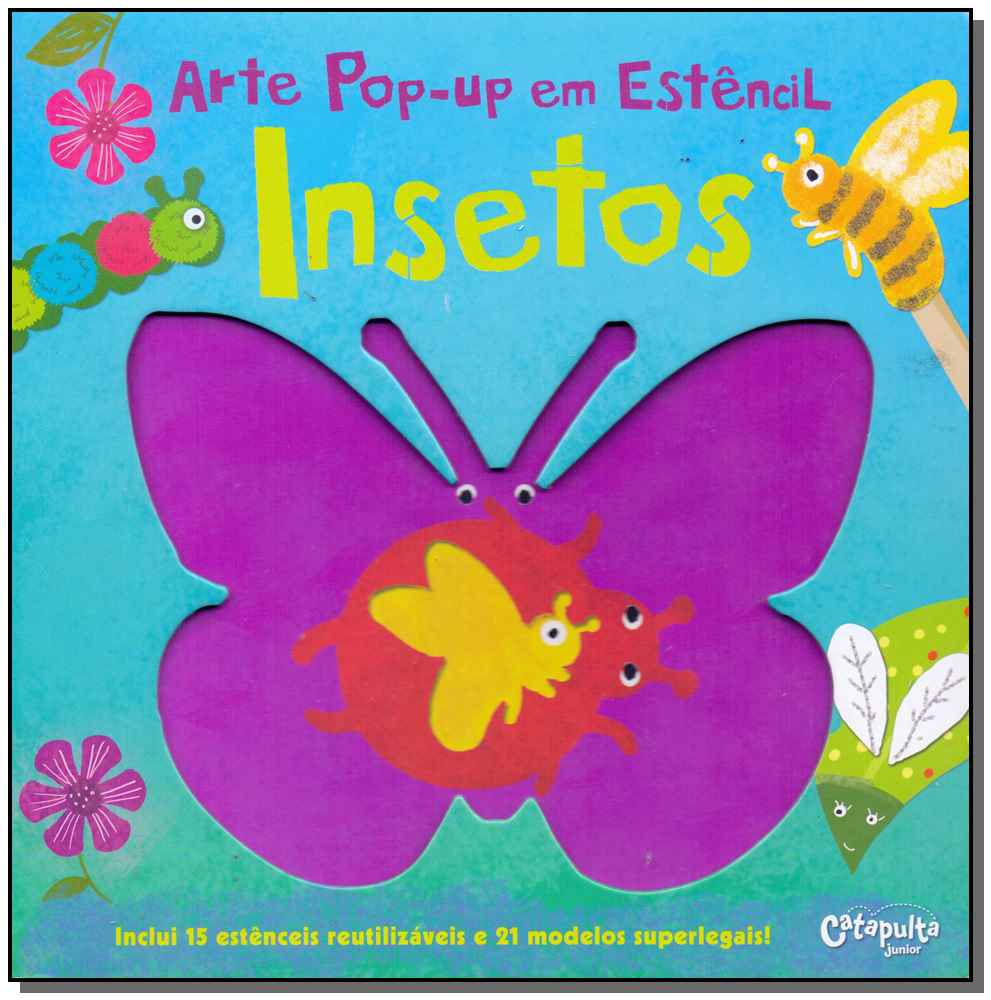 Arte Pop-Up em Estêncil - Insetos