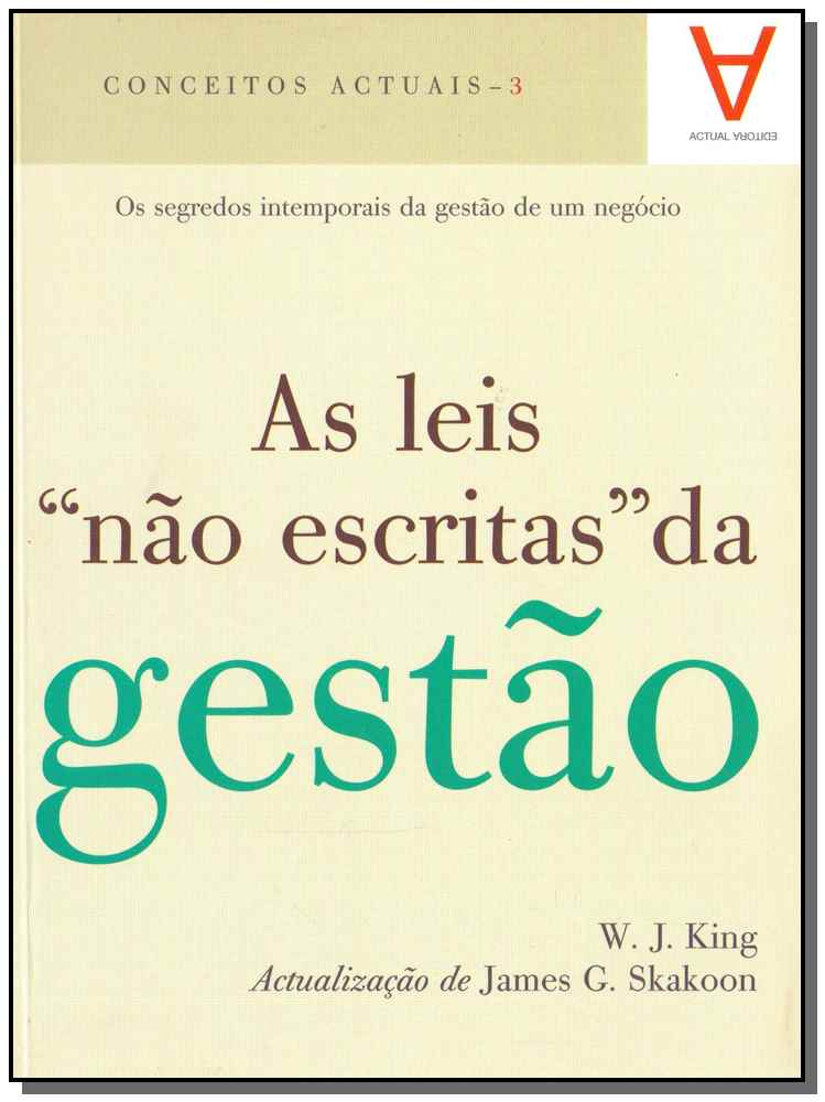 Leis "não Escritas" da Gestão, as